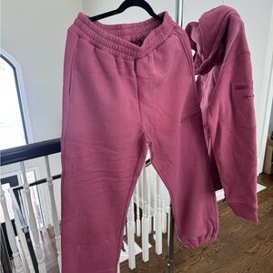 Brand new. Never worn. Comfrt Women's Berry travel  Hoodie & Sweatpants Set